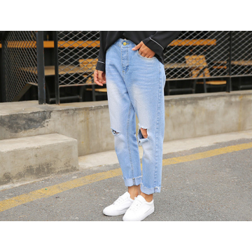 Модные женские колготки джинсовые